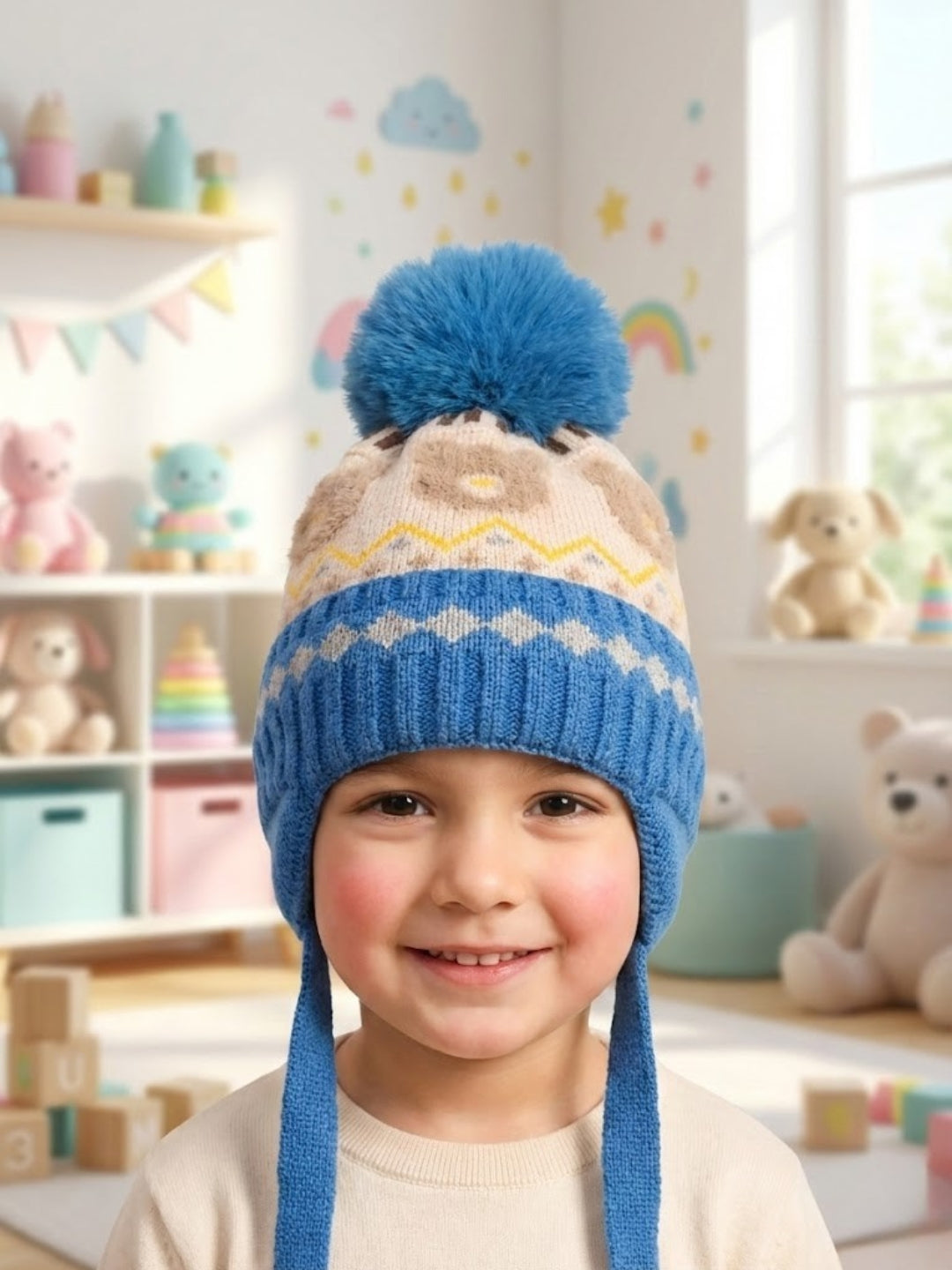 Cdeck Kids Woolen Cap for Boys & Girls | Warm, Comfortable & Stylish Winter Wear | 2–4 Years