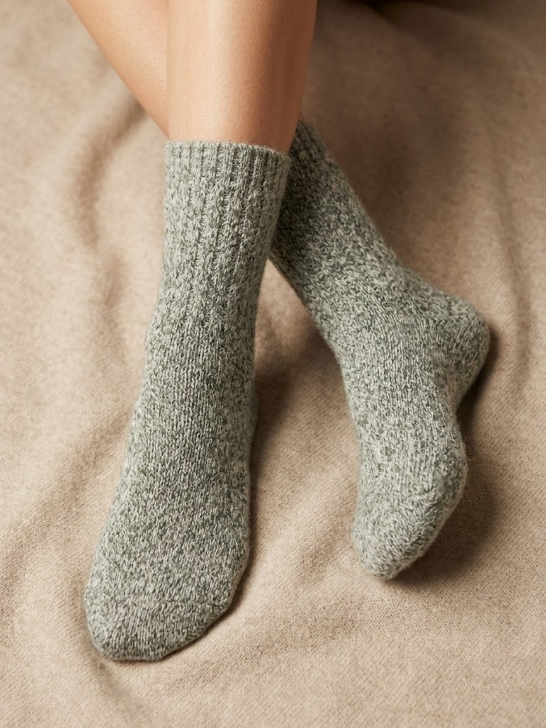 Cdeck Women’s Premium Fuzzy Socks – Soft Warm Winter Socks | Free Size | Green