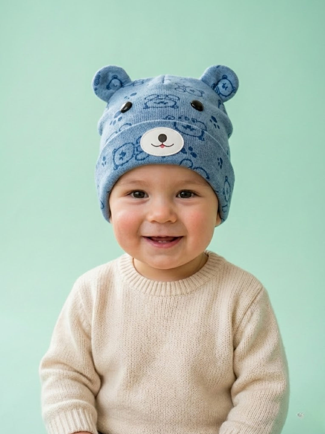 Cdeck Kids Woolen Cap for Boys & Girls | Soft, Warm & Comfortable Winter Wear | 6–18 Months