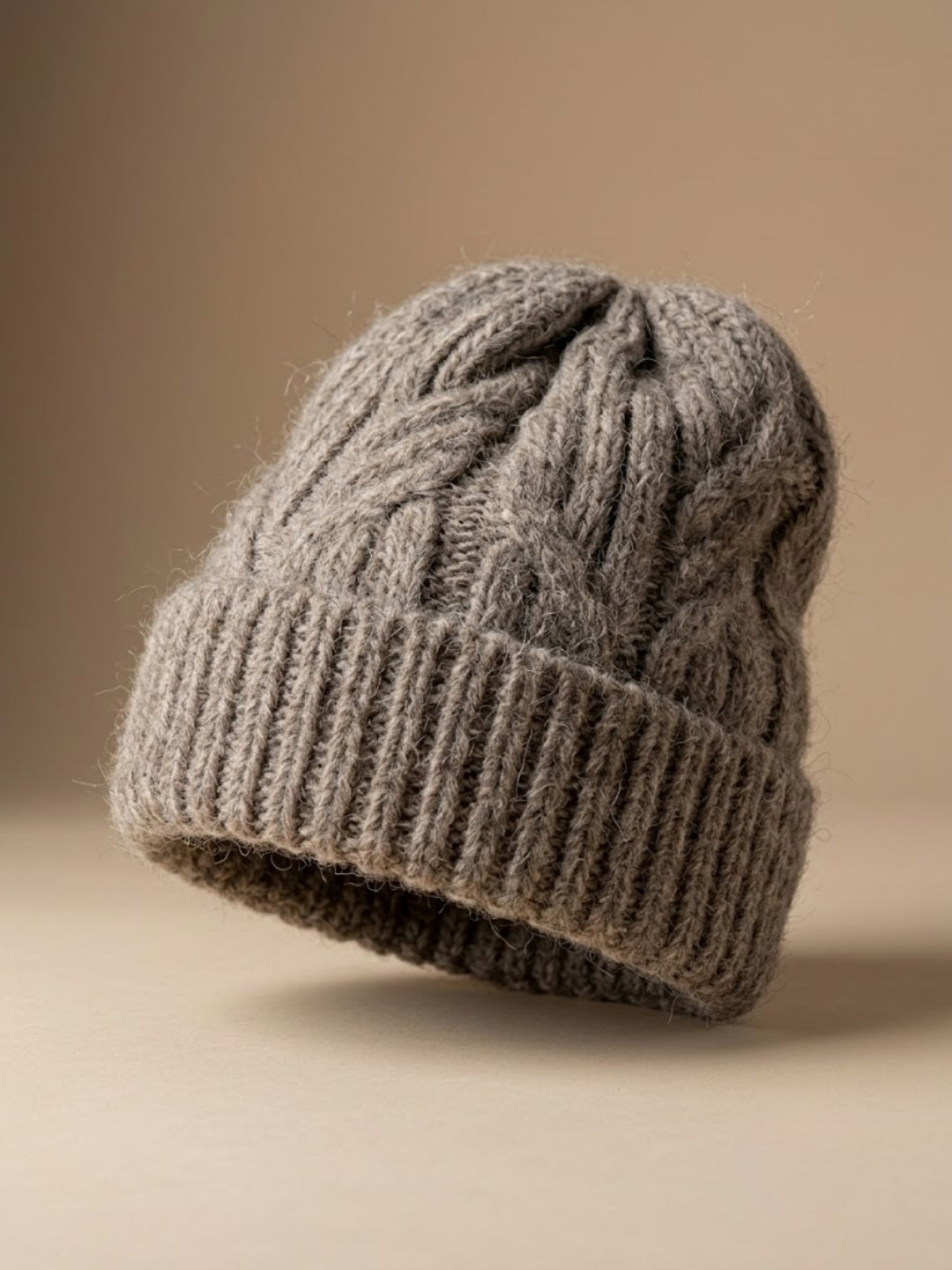 Cdeck Women Woolen Cap | Soft Knitted Winter Beanie for Women | Warm & Stylish Winter Wear | Free Size| Brown