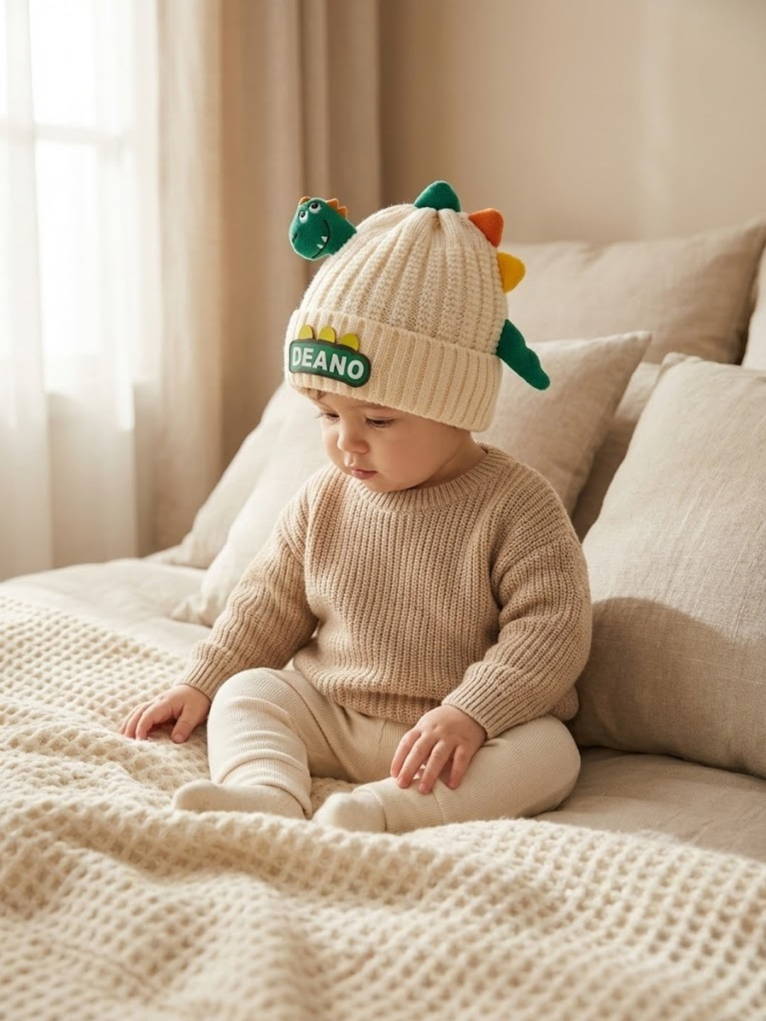 Cdeck Kids Woolen Cap for Boys & Girls | Soft, Warm & Comfortable Winter Wear | 1–2 Years