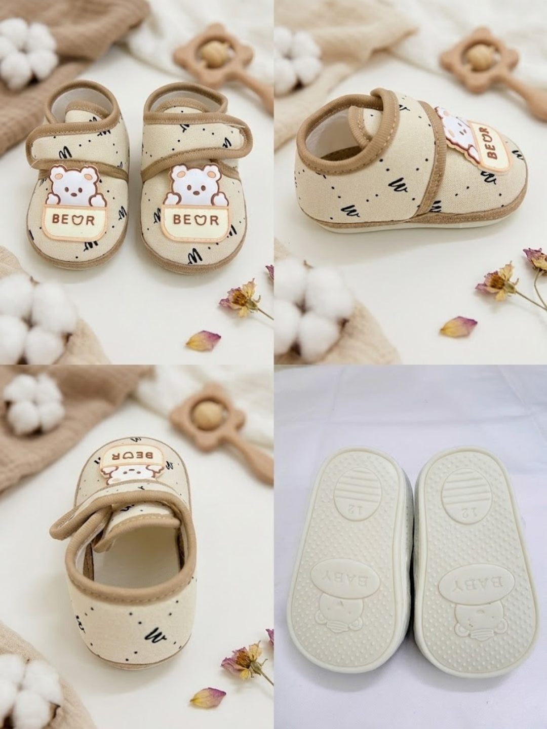 Cdeck Summer Booties for Kids | Soft & Breathable Baby Booties | 3-18 months