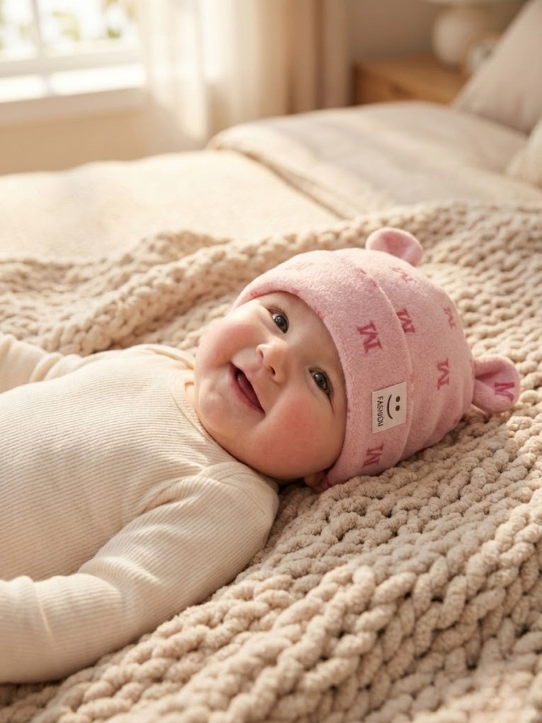Cdeck Kids Woolen Cap for Boys & Girls | Soft, Warm & Comfortable Winter Wear | 6–18 Months