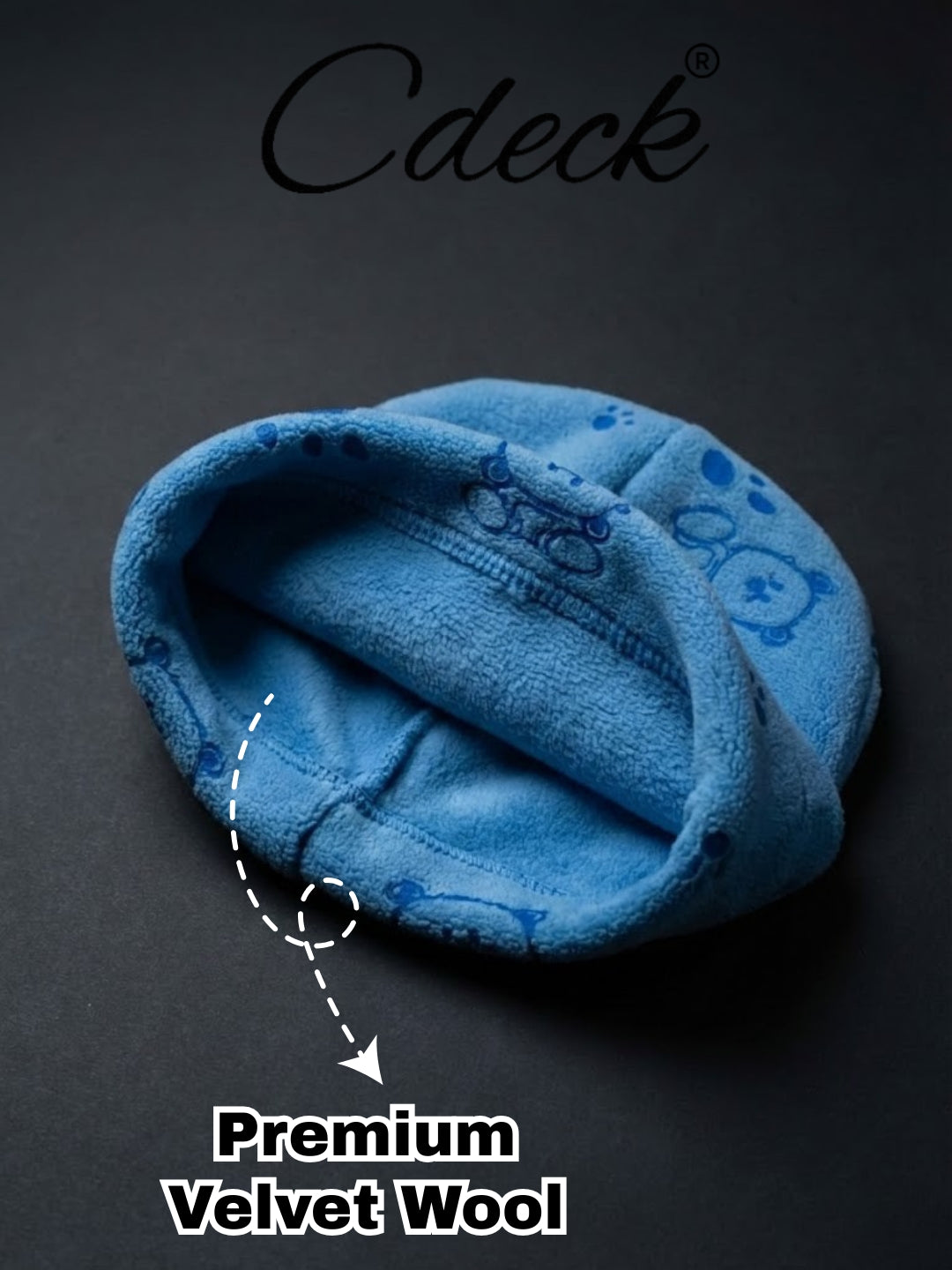 Cdeck Kids Woolen Cap for Boys & Girls | Soft, Warm & Comfortable Winter Wear | 6–18 Months