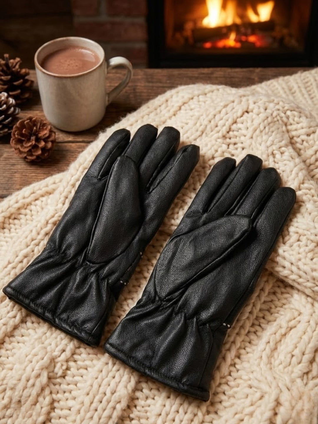 Cdeck Women Woolen Winter Gloves | Soft, Warm & Comfortable for Winter Wear