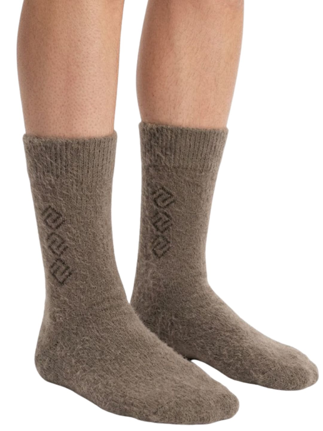 Cdeck Men’s Hair Wool Winter Socks | Soft & Warm | daily wear socks |Light Brown | Single Pair