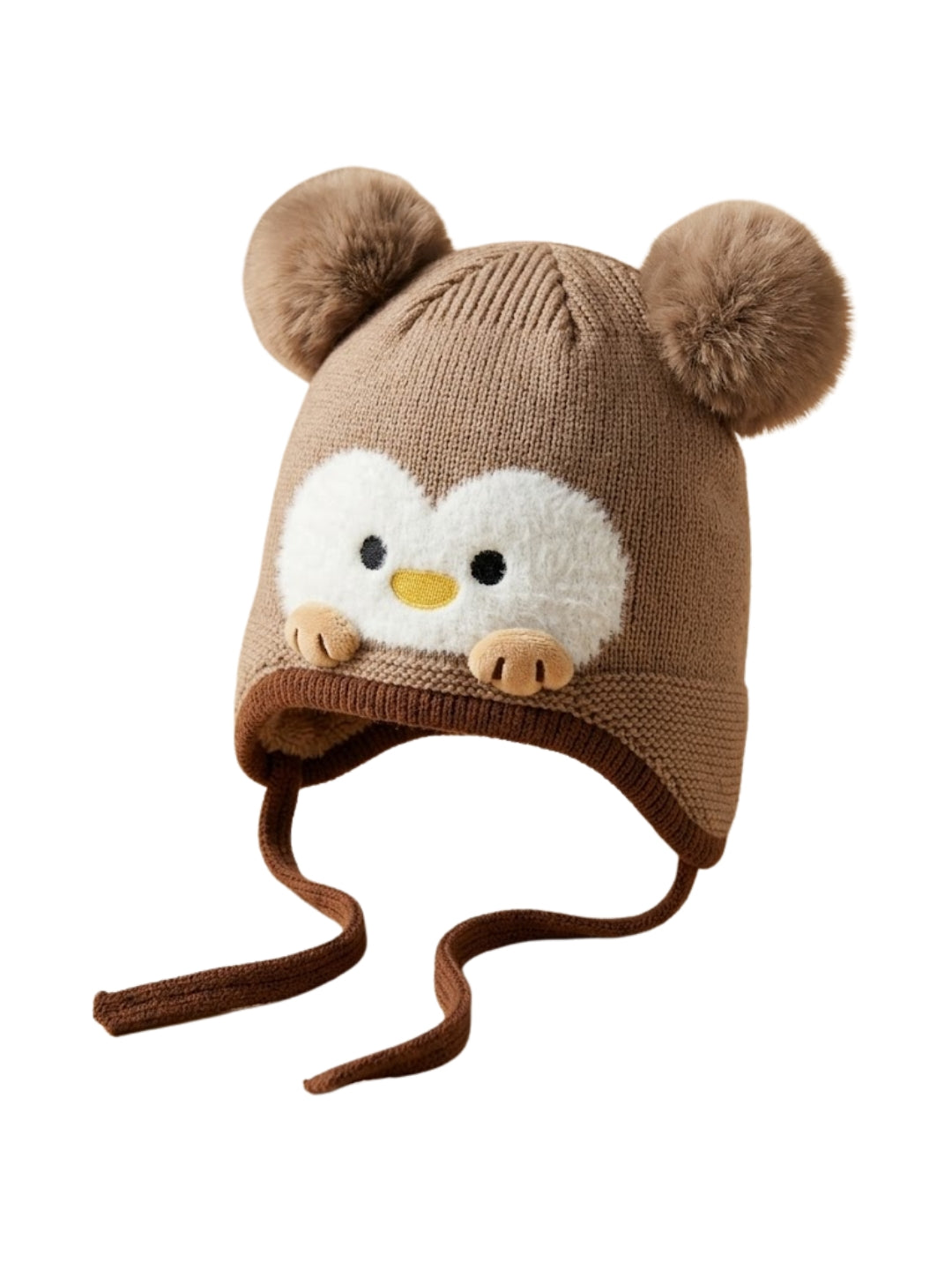 Cdeck Kids Woolen Winter Cap for Boys & Girls | Warm & Comfortable Winter Wear | 2–4 Years |Brown