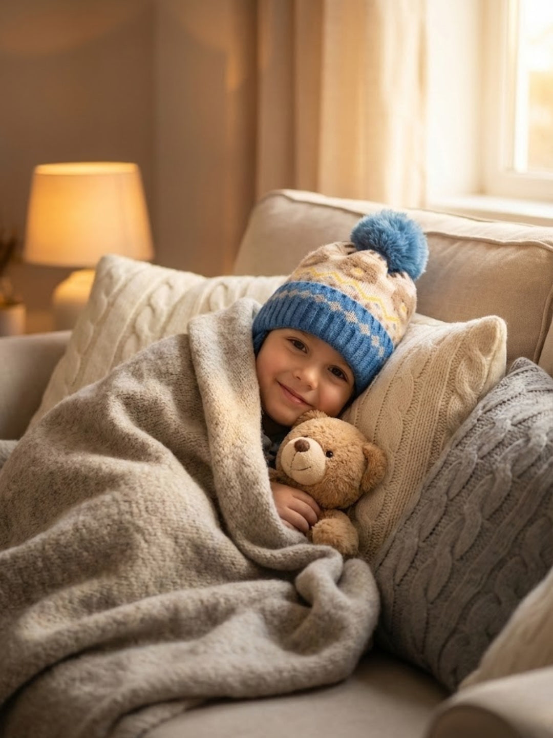 Cdeck Kids Woolen Cap for Boys & Girls | Warm, Comfortable & Stylish Winter Wear | 2–4 Years