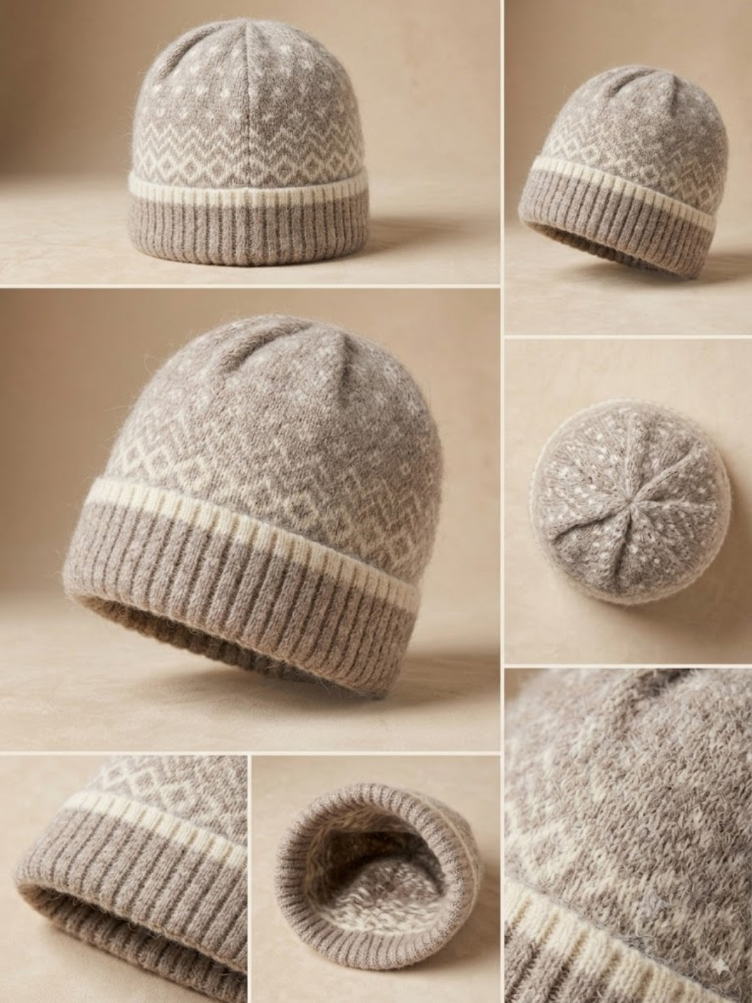 Cdeck Women Woolen Cap | Soft Knitted Winter Beanie for Women | Warm & Stylish Winter Wear | Free Size