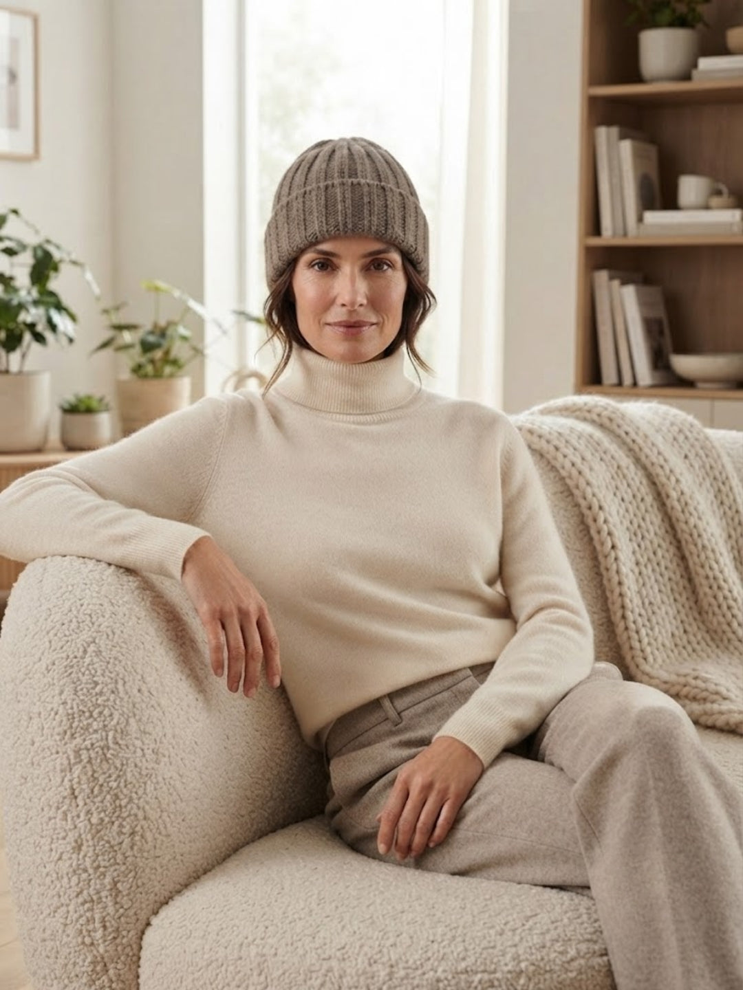 Cdeck Women Woolen Cap | Soft Knitted Winter Beanie for Women | Warm & Stylish Winter Wear | Free Size| Green