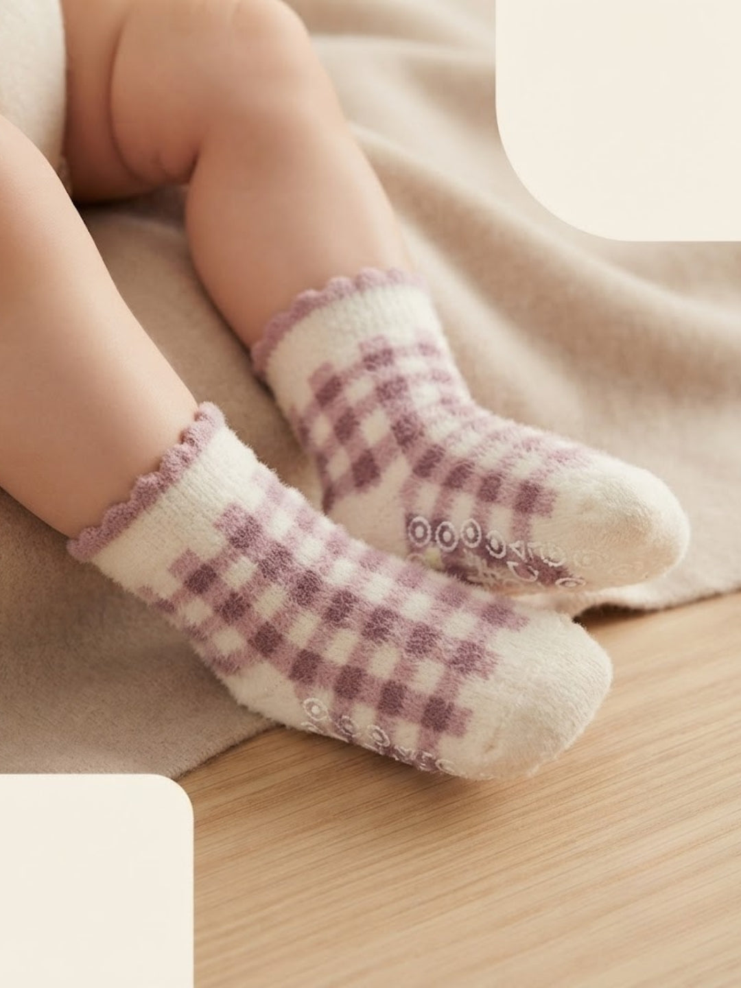 Cdeck Kids Winter Woolen Socks | Rabbit Hair Wool Soft Warm Stretchable Socks for Boys & Girls | 0–4 Years | Pack of 3 | Multicolor