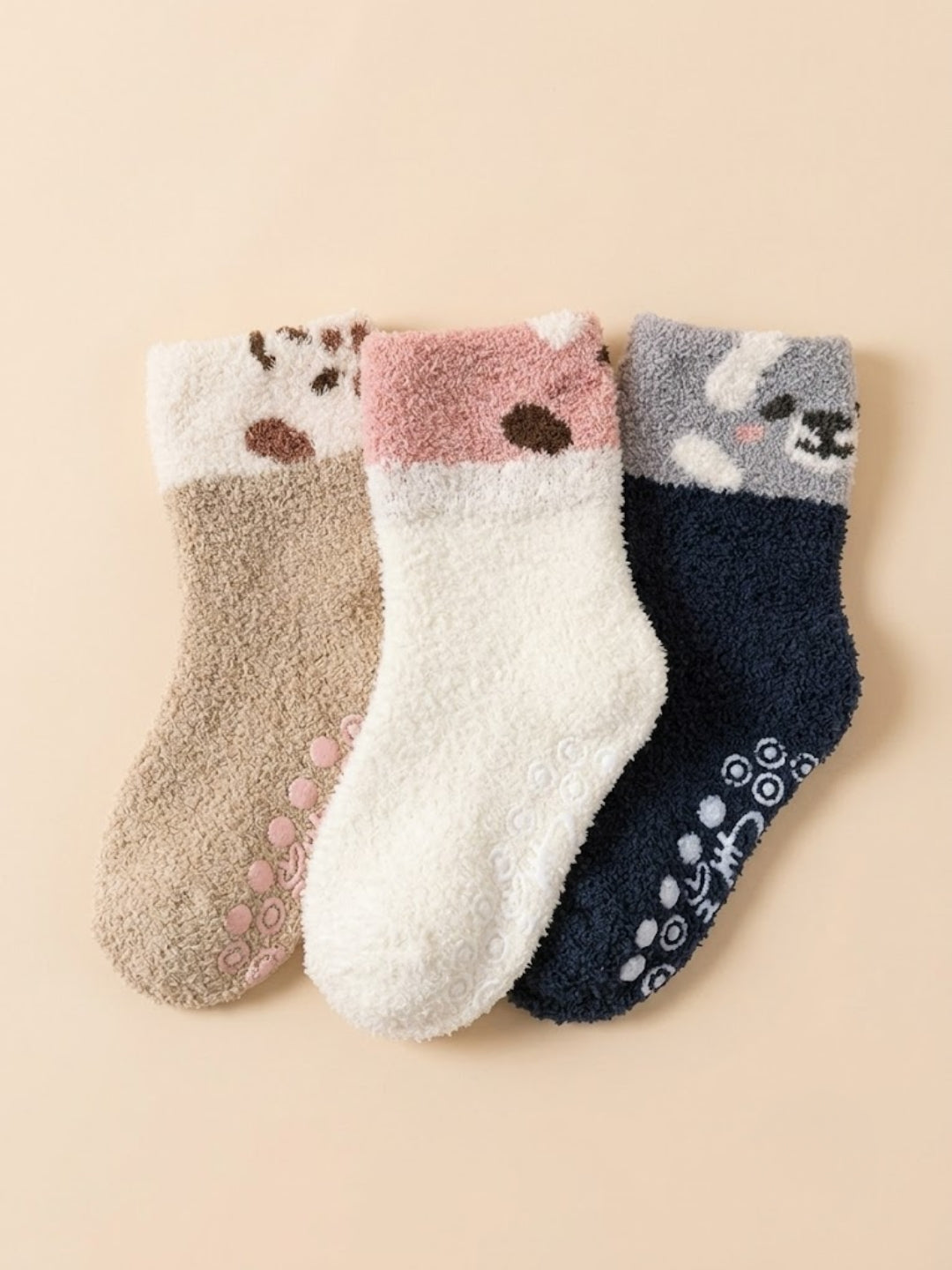Cdeck Kids Premium Hair Wool Socks | Soft & Warm Winter Socks for Boys & Girls | 3 Pack | 0–4 Years | Multicolor