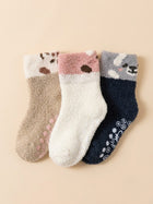 Cdeck Kids Premium Hair Wool Socks | Soft & Warm Winter Socks for Boys & Girls | 3 Pack | 0–4 Years | Multicolor