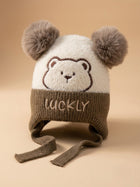 Cdeck Kids Woolen Winter Cap for Boys & Girls | Warm & Comfortable Winter Wear | 2–4 Years | Beige