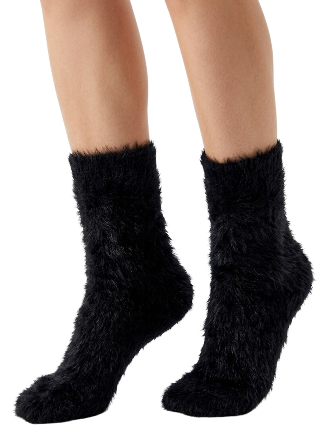 Cdeck Women’s Soft & Warm Fuzzy Socks | Cozy Thick Plush Winter Socks for Women | Black
