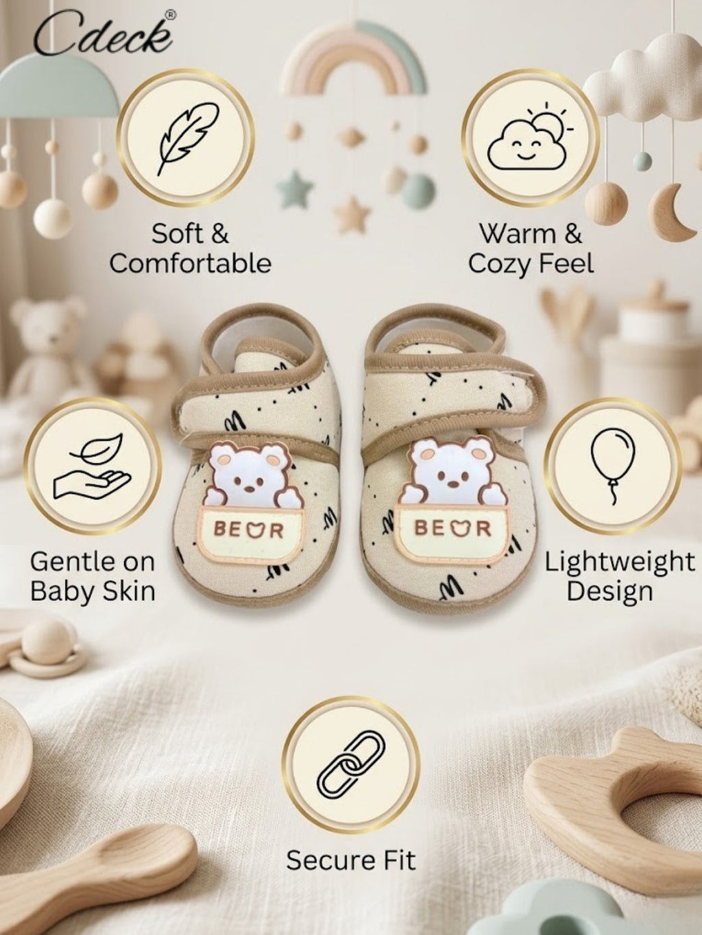 Cdeck Baby Bear Booties