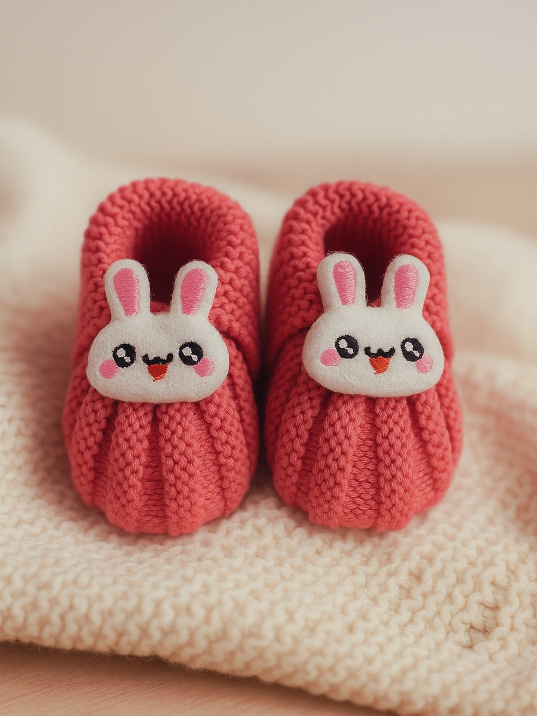 Cdeck Hand Knitted Baby Woolen Booties | Soft, Warm & Comfortable Newborn Footwear | 0–12 Months