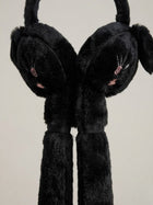 Cdeck Velvet Bunny Earmuffs for Girls & Women, Soft Warm Winter Earmuffs with Long Hanging Ear Covers, Free Size