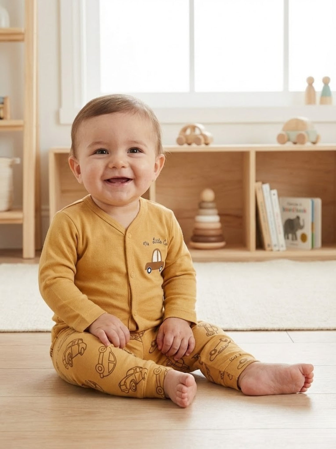 Cdeck Baby Full Sleeve T-Shirt & Pants Set | Comfortable & Stylish Baby Clothing