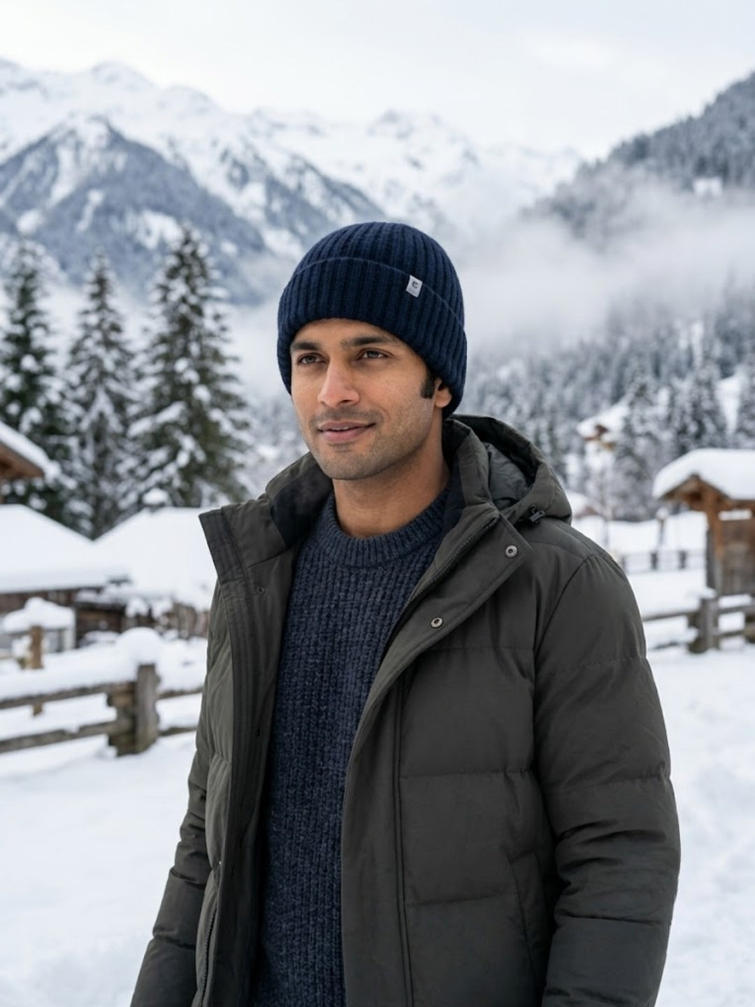 Cdeck Men’s Woolen Winter Cap | Ribbed Knitted Beanie | Free Size | Warm & Comfortable