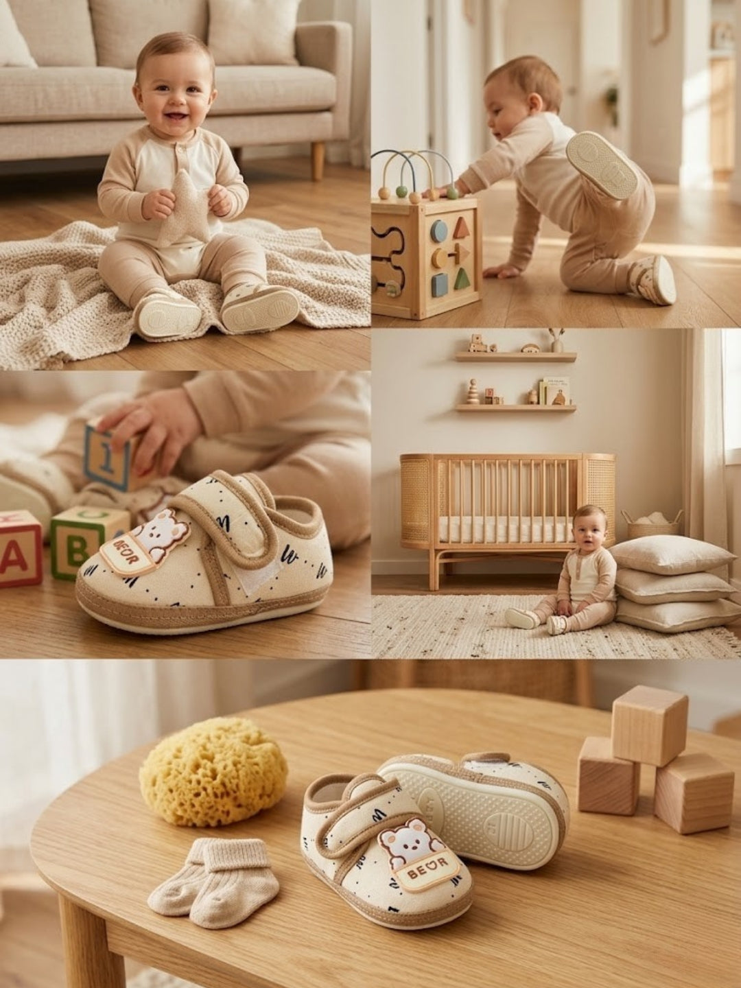 Cdeck Summer Booties for Kids | Soft & Breathable Baby Booties | 3-18 months