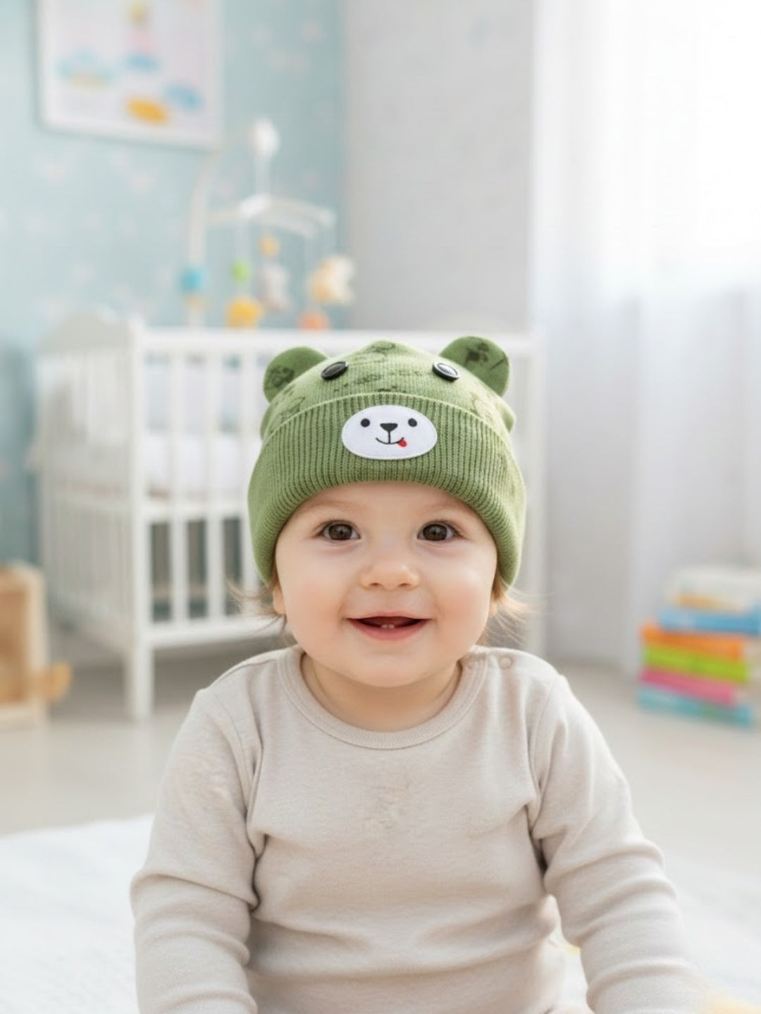Cdeck Kids Woolen Cap for Boys & Girls | Soft, Warm & Comfortable Winter Wear | 6–18 Months
