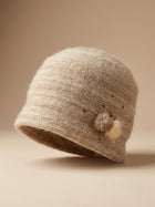 Cdeck Women Woolen Cap | Soft Knitted Winter Beanie for Women | Warm & Stylish Winter Wear | Free Size| Brown