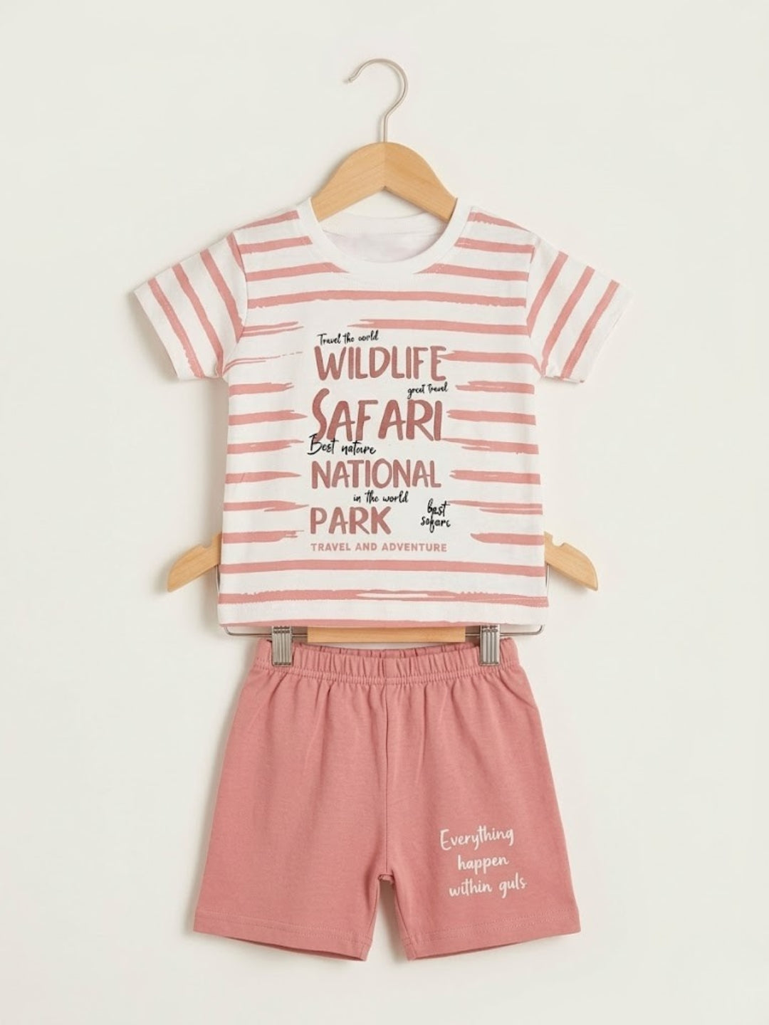 Cdeck Baby Cotton T-Shirt & Shorts Set | Half Sleeve, Soft & Comfortable Baby Wear