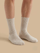 Cdeck Unisex Woolen Socks for Men & Women | Warm Cozy Winter Socks | Comfortable Cold Weather Daily Wear  | Beige