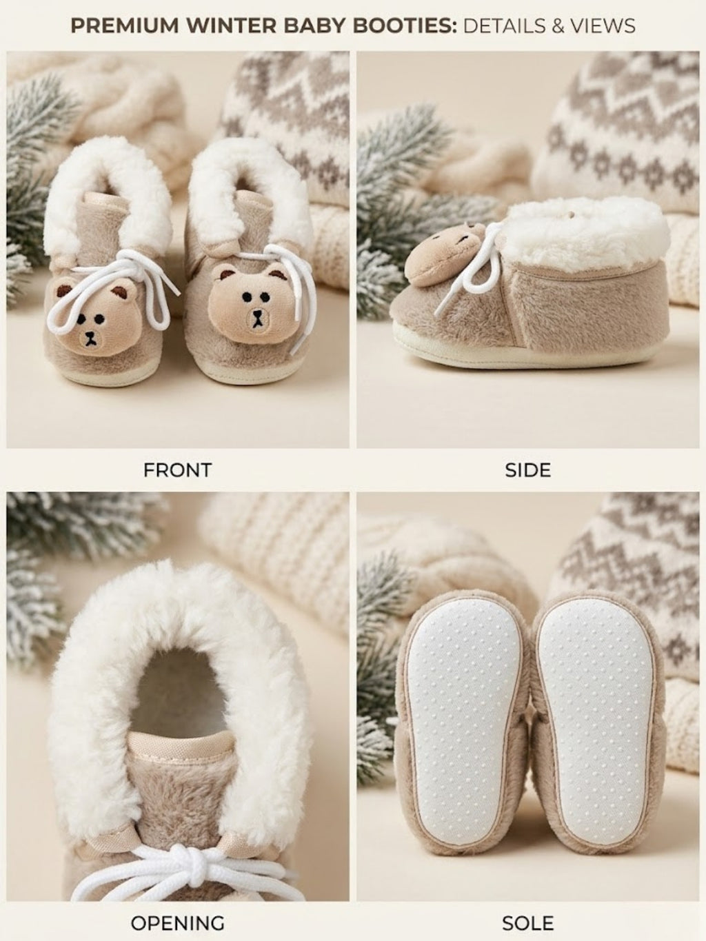 Cdeck Baby Booties for Winters