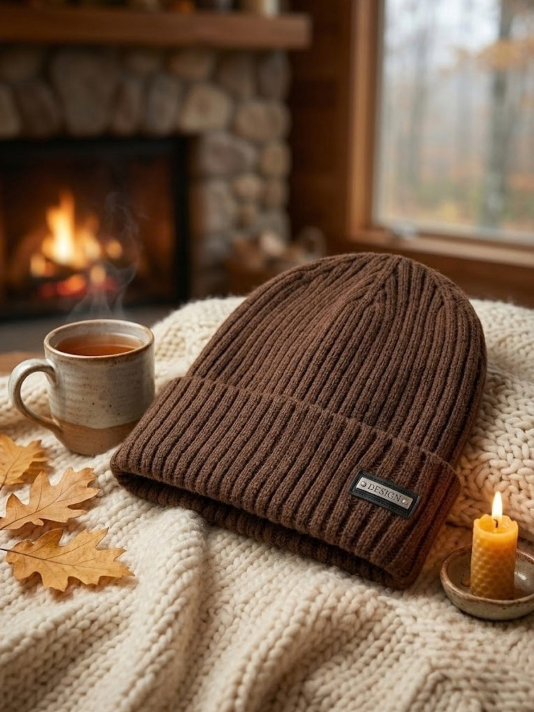 Cdeck Men’s Woolen Winter Cap | Soft, Warm & Comfortable Cap for Everyday Wear | Free Size | Brown