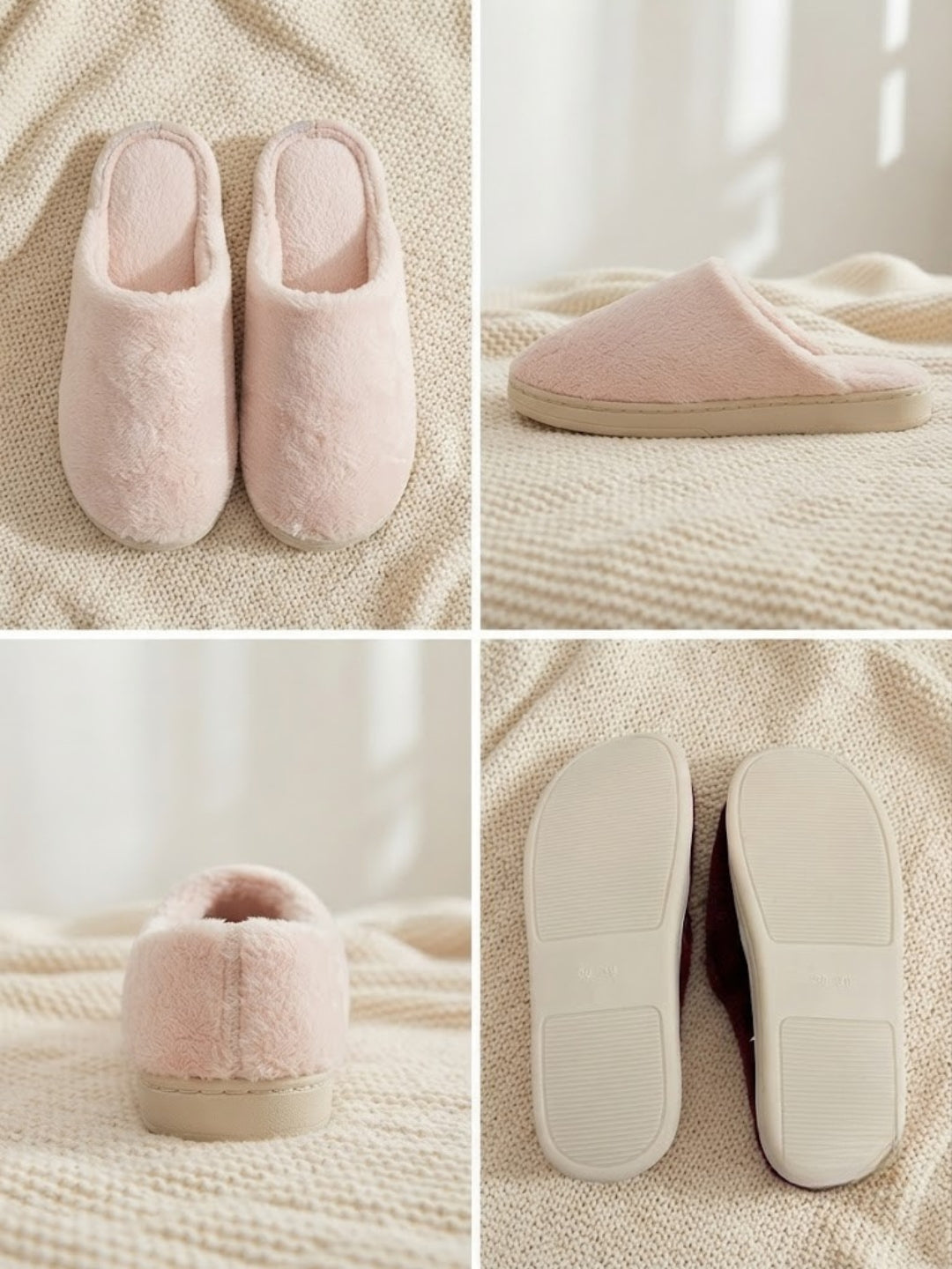 Cdeck Women’s Fuzzy Winter Slippers | Soft Plush  Slippers for Comfort & Warmth | Free Size | Pink