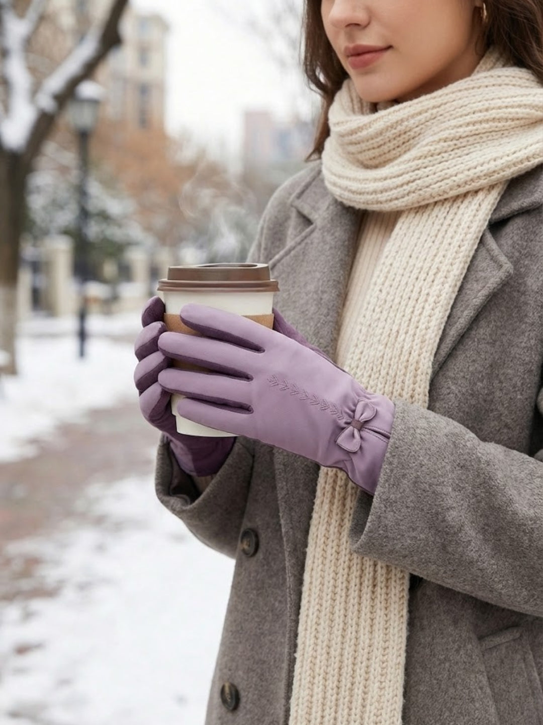 Cdeck Women Woolen Winter Gloves | Soft, Warm & Comfortable for Winter Wear