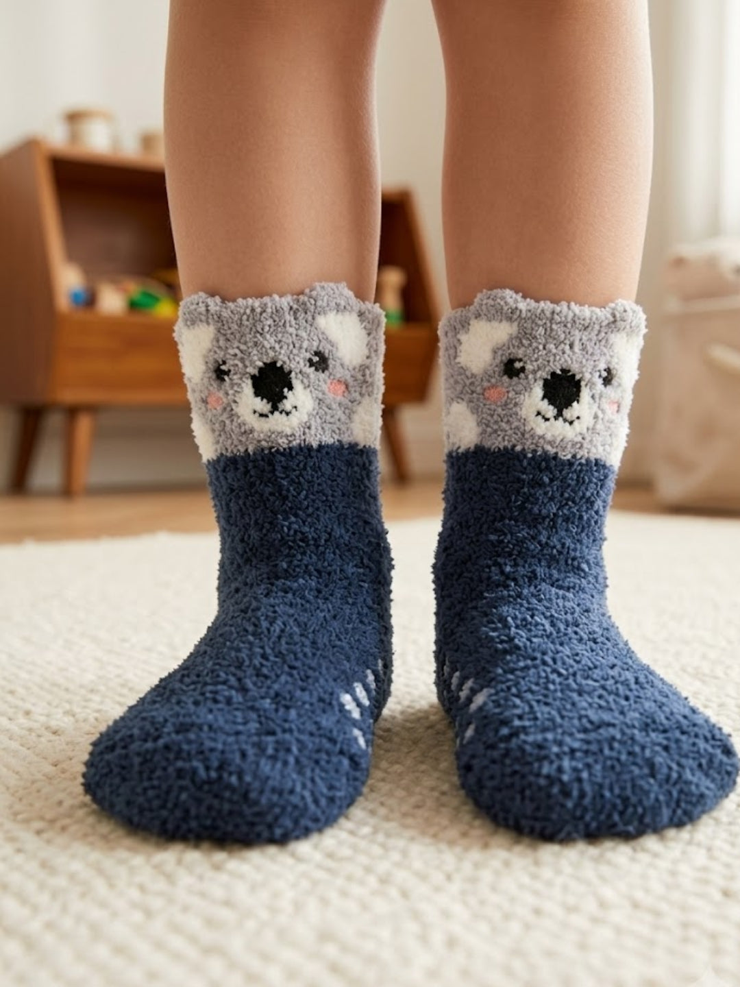 Cdeck Kids Premium Hair Wool Socks | Soft & Warm Winter Socks for Boys & Girls | 3 Pack | 0–4 Years | Multicolor