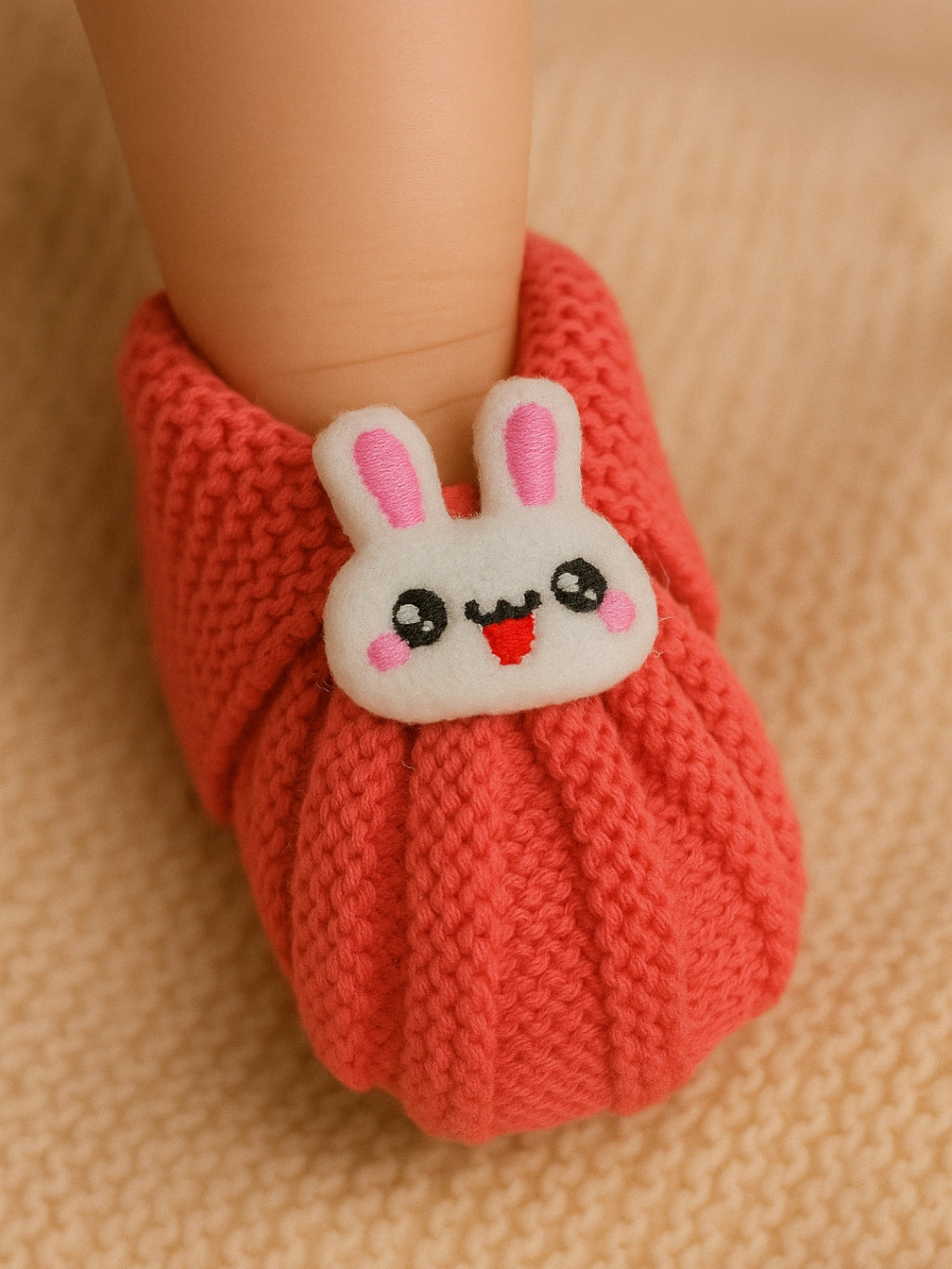 Cdeck Hand Knitted Baby Woolen Booties for Newborn Babies