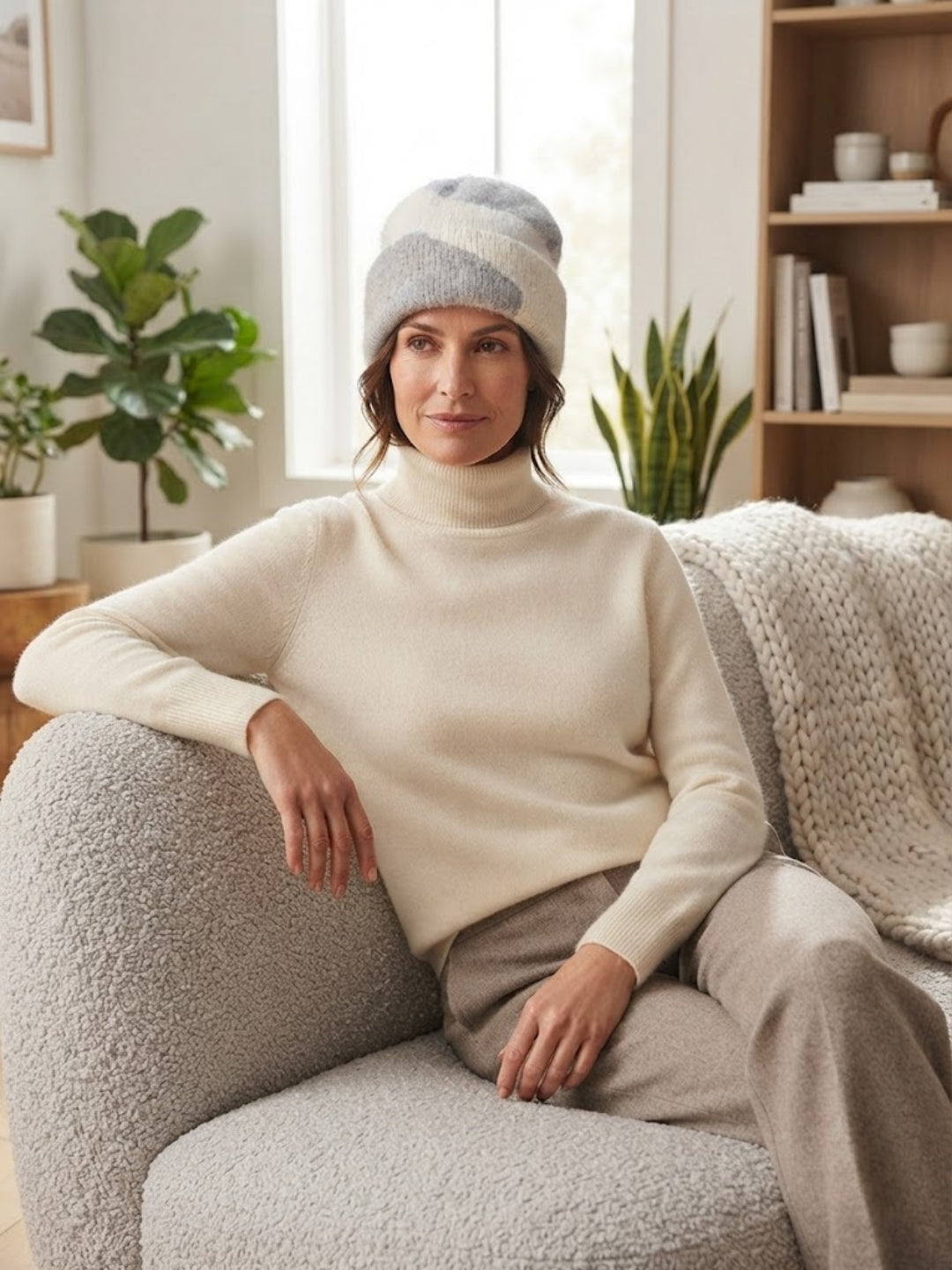 Cdeck Women Woolen Cap | Soft Knitted Winter Beanie for Women | Warm & Stylish Winter Wear | Free Size