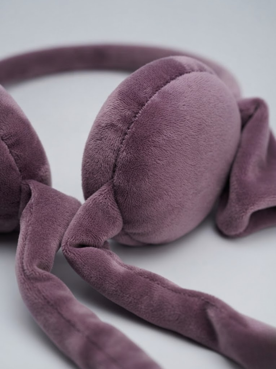 Cdeck Velvet Earmuffs for Girls & Women, Soft Warm Winter Earmuffs with Long Hanging Ear Covers, Free Size