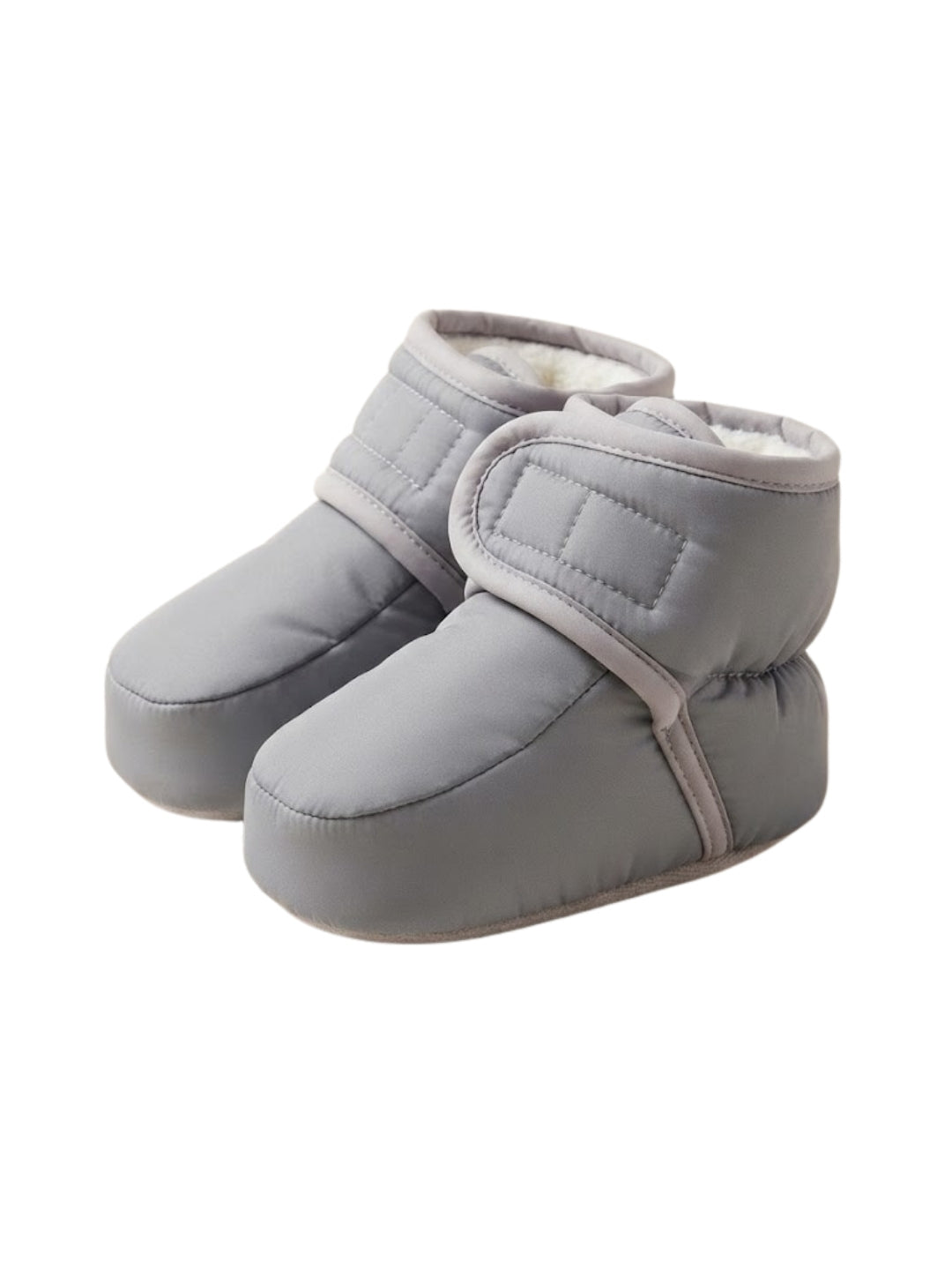 Cdeck Baby Woolen Winter Booties for Boys & Girls, Soft Warm Fleece Booties with Adjustable Strap, 3-9 Months