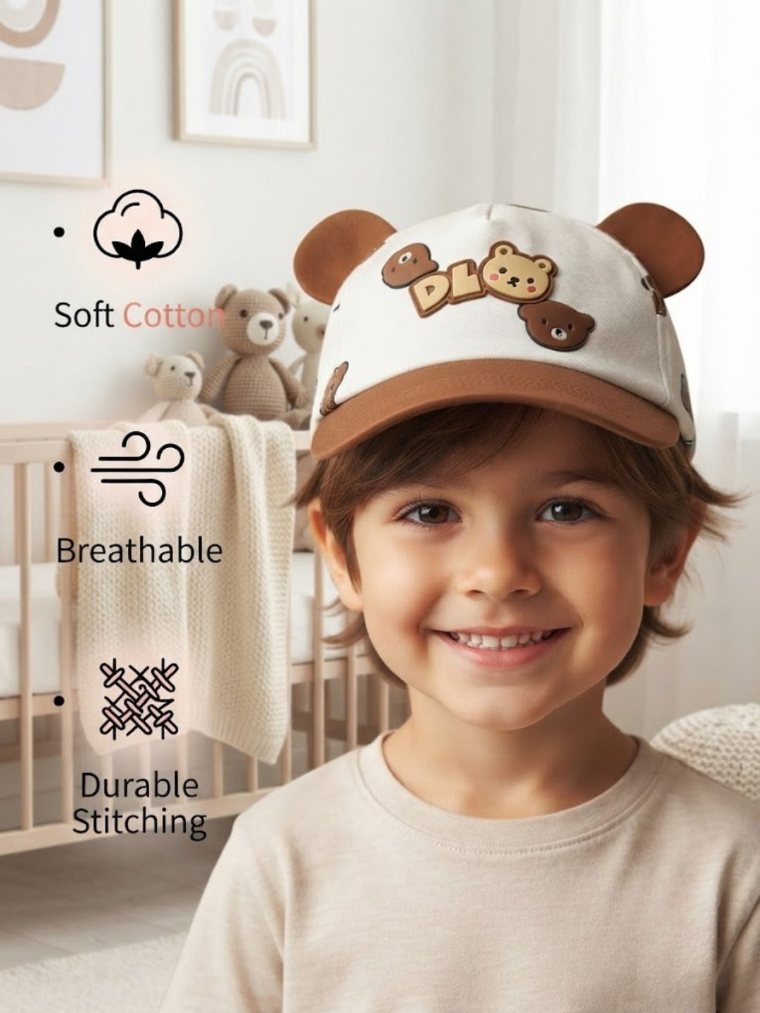 Cdeck Kids Cotton Cap for Boys & Girls