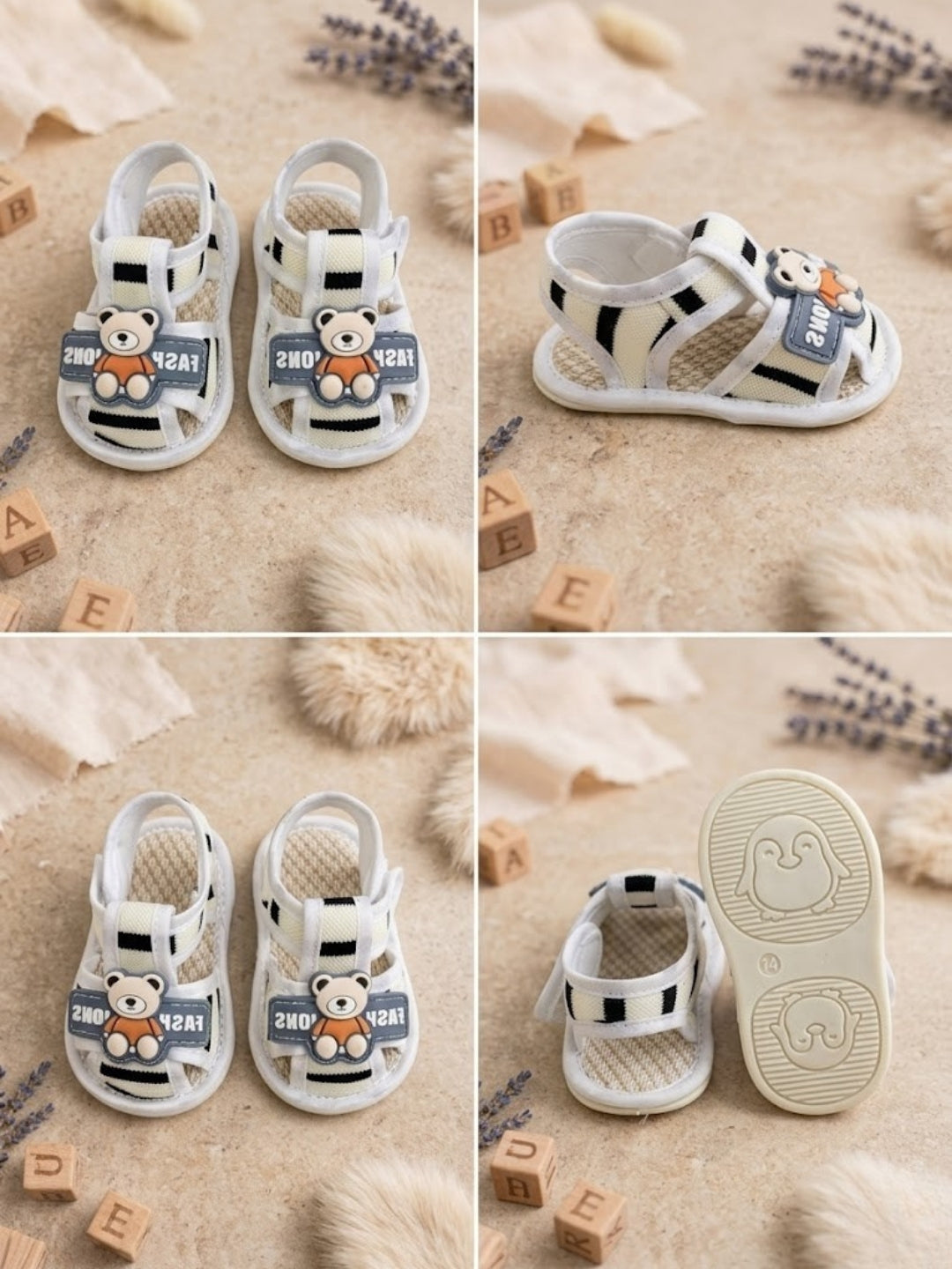 Cdeck Baby Summer Sandals | Lightweight & Comfortable Footwear for Kids | 3-18 months