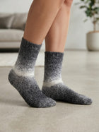 Cdeck Unisex Premium Fuzzy Socks – Extra Soft Warm Cozy Winter Socks for Men & Women | Comfortable Everyday Wear | Free Size | Grey & White