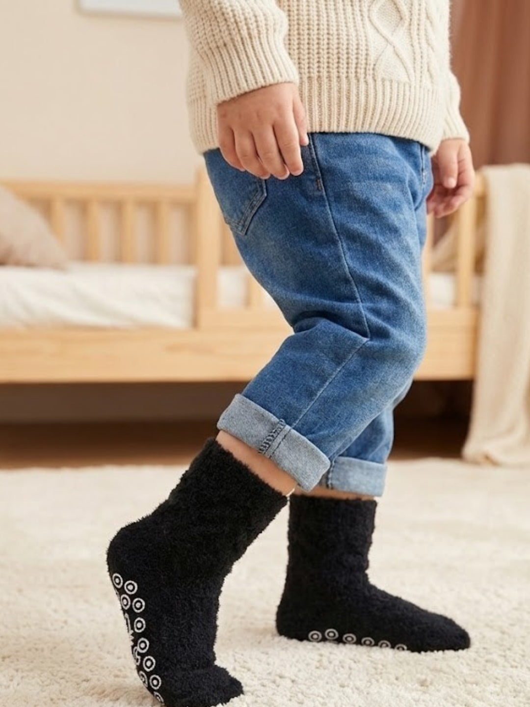 Cdeck Baby Woolen Socks for Boys & Girls | Soft, Warm & Comfortable Winter Socks | 0–3 Years