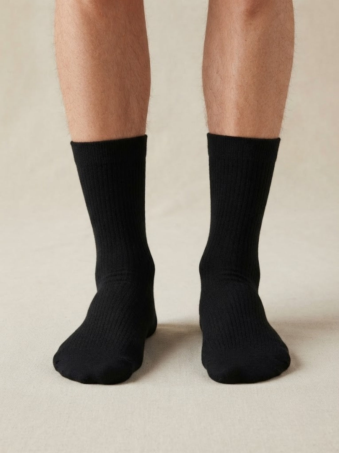 Cdeck Unisex Woolen Socks for Men & Women | Warm Soft Winter Socks  | Cozy Comfortable Cold Weather Footwear| Black