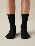 Cdeck Unisex Woolen Socks for Men & Women | Warm Soft Winter Socks  | Cozy Comfortable Cold Weather Footwear| Black