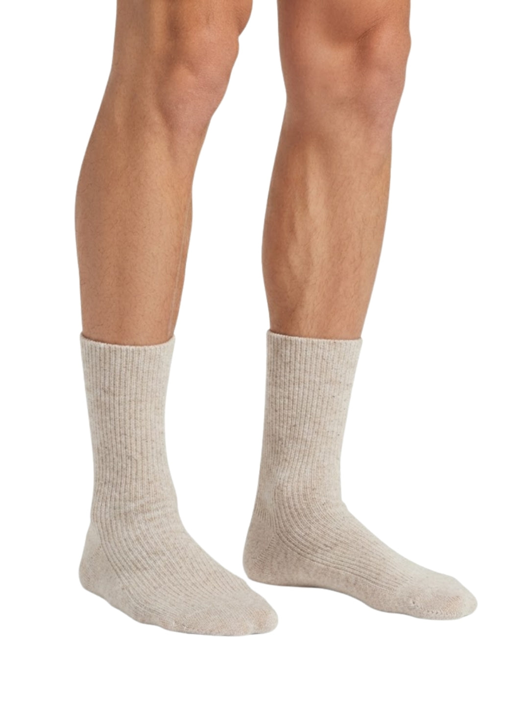 Cdeck Unisex Woolen Socks for Men & Women | Warm Cozy Winter Socks | Comfortable Cold Weather Daily Wear  | Beige