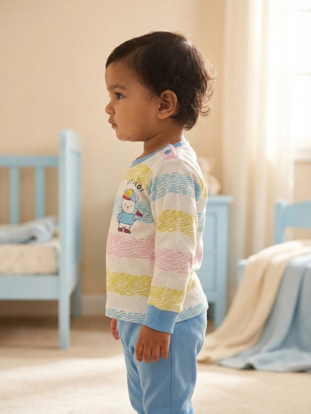 Cdeck Baby Full Sleeve T-Shirt & Pants Set | Soft, Comfortable & Stylish | 0–2 Years