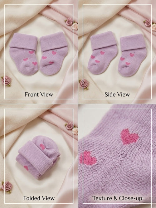 Cdeck Baby Kids Towel Cotton Socks | Soft, Comfortable & Absorbent | 0–12 Months