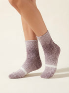 Cdeck Unisex Premium Fuzzy Winter Socks | Soft Warm Plush Socks for Men & Women | Cozy Comfortable Socks | Free Size | Mauve Grey