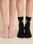 Cdeck Women’s Premium Fuzzy Socks – Cute Bunny Design | Warm Winter Socks | Free Size | Pink & Black Combo