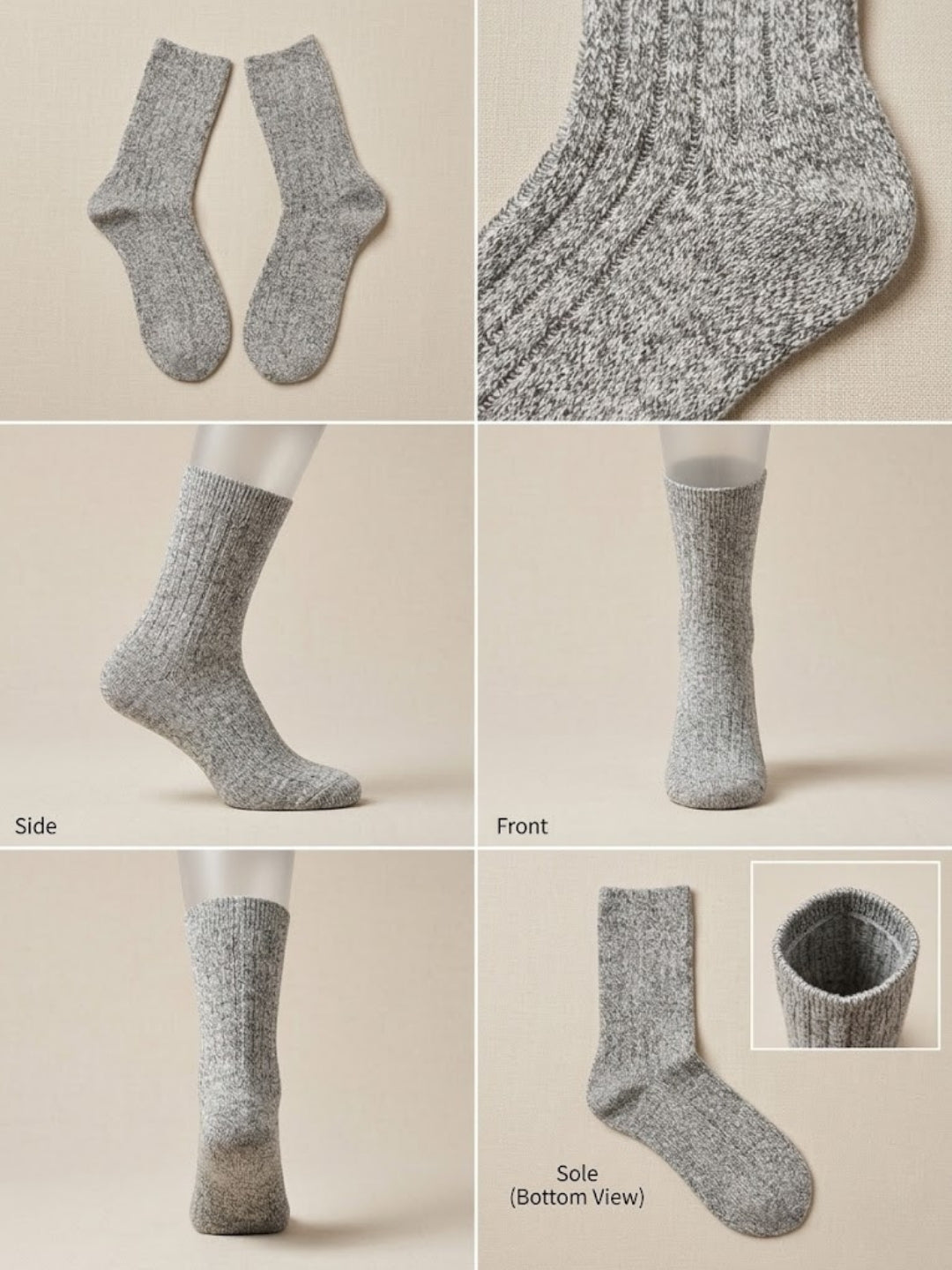 Cdeck Women’s Premium Fuzzy Socks – Soft Warm Winter Socks | Free Size | Grey